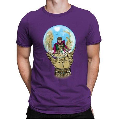 Mysterio Escher - Mens Premium T-Shirts RIPT Apparel Small / Purple Rush
