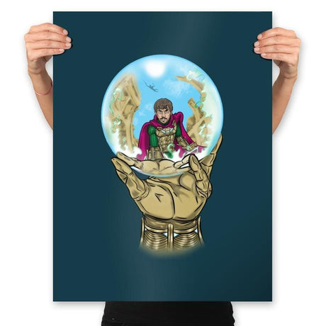 Mysterio Escher - Prints Posters RIPT Apparel 18x24 / Indigo