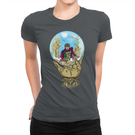 Mysterio Escher - Womens Premium T-Shirts RIPT Apparel Small / Heavy Metal