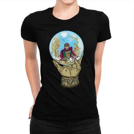 Mysterio Escher - Womens Premium T-Shirts RIPT Apparel Small / Indigo