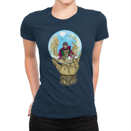 Mysterio Escher - Womens Premium T-Shirts RIPT Apparel Small / Midnight Navy