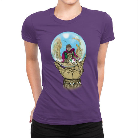 Mysterio Escher - Womens Premium T-Shirts RIPT Apparel Small / Purple Rush