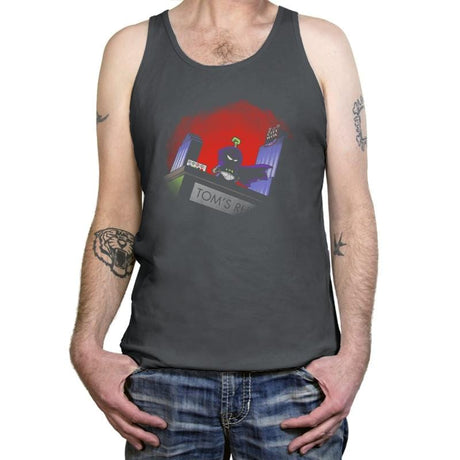 Mysterion: The Poorly Animated Series Exclusive - Tanktop Tanktop RIPT Apparel X-Small / Asphalt
