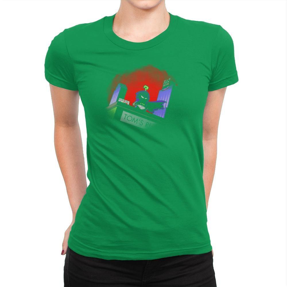Mysterion: The Poorly Animated Series Exclusive - Womens Premium T-Shirts RIPT Apparel Small / Kelly Green