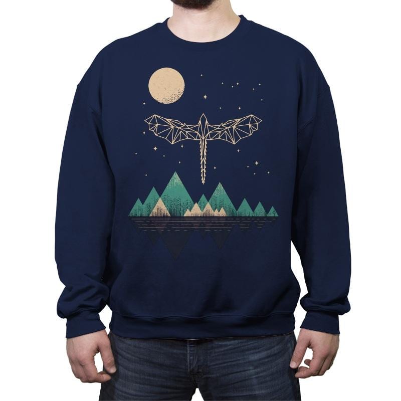 Mystic Dragon - Crew Neck Sweatshirt Crew Neck Sweatshirt RIPT Apparel Small / Navy