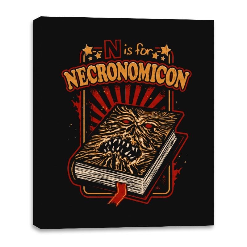 N is for Necronomicon - Canvas Wraps Canvas Wraps RIPT Apparel