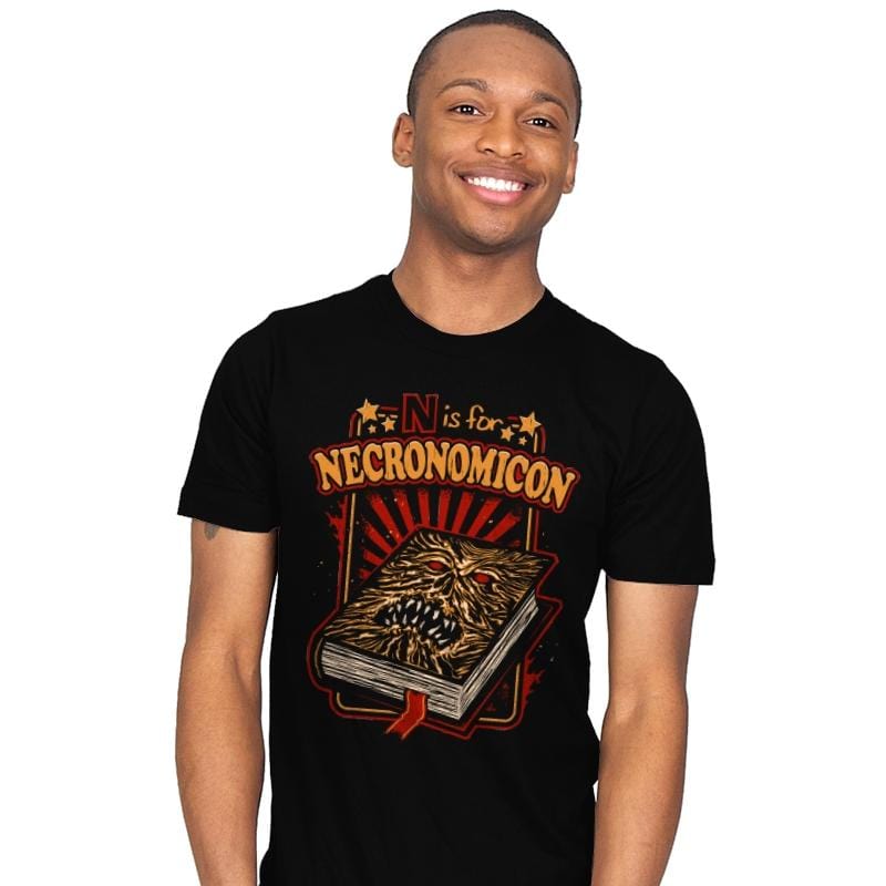 N is for Necronomicon - Mens T-Shirts RIPT Apparel