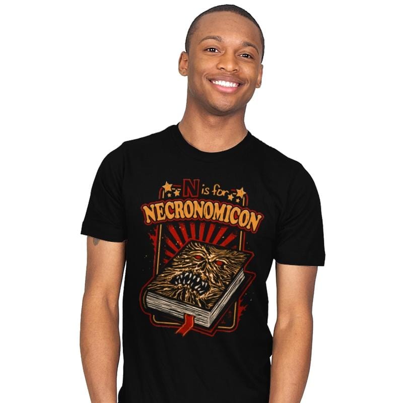 N is for Necronomicon - Mens T-Shirts RIPT Apparel Small / Black