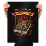 N is for Necronomicon - Prints Posters RIPT Apparel 18x24 / Black