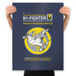 N1 Fighter Manual - Prints Posters RIPT Apparel 18x24 / Navy
