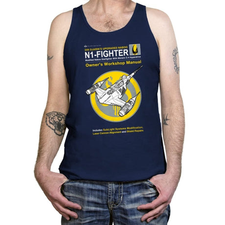 N1 Fighter Manual - Tanktop Tanktop RIPT Apparel X-Small / Navy
