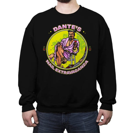 Nail Extravaganza - Crew Neck Sweatshirt Crew Neck Sweatshirt RIPT Apparel Small / Black