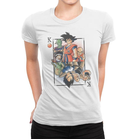 Naipe Ball - Womens Premium T-Shirts RIPT Apparel Small / White