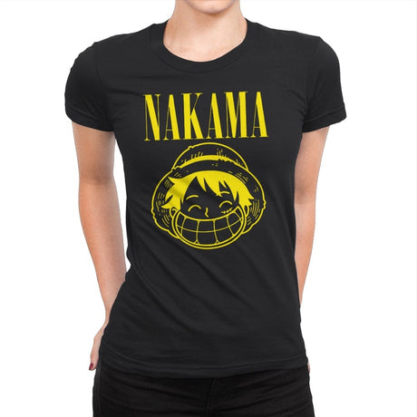 Nakama - Womens Premium T-Shirts RIPT Apparel Small / Black