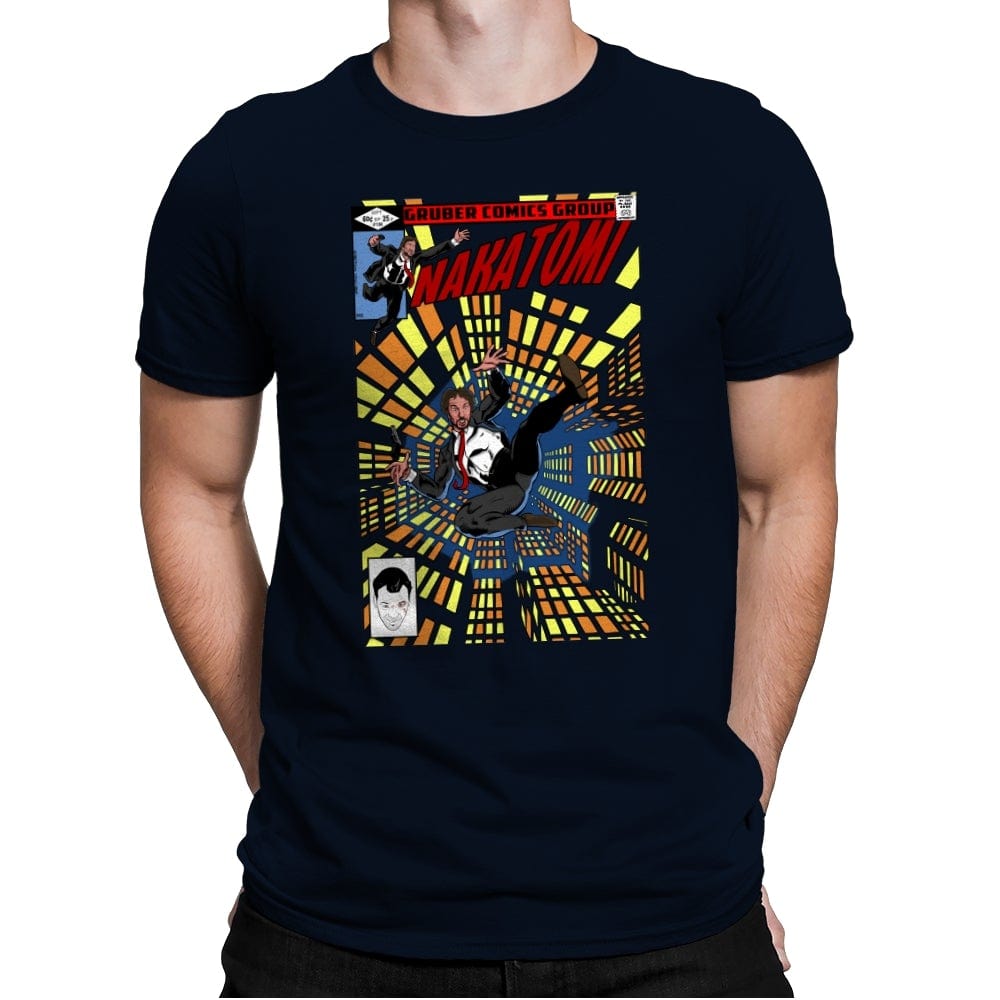 Nakatomi - Mens Premium T-Shirts RIPT Apparel Small / Midnight Navy