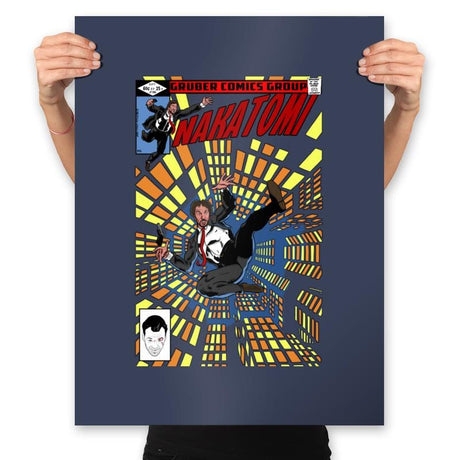 Nakatomi - Prints Posters RIPT Apparel 18x24 / Navy