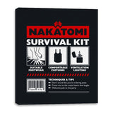 Nakatomi Survival Kit - Canvas Wraps Canvas Wraps RIPT Apparel 16x20 / Black