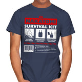 Nakatomi Survival Kit - Mens T-Shirts RIPT Apparel Small / Navy