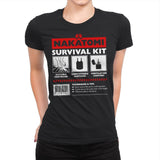 Nakatomi Survival Kit - Womens Premium T-Shirts RIPT Apparel Small / Black