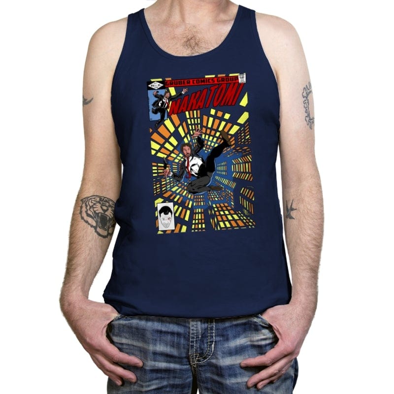 Nakatomi - Tanktop Tanktop RIPT Apparel X-Small / Navy