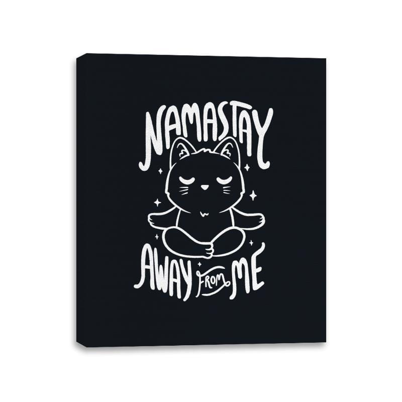 Namastay Away From Me - Canvas Wraps Canvas Wraps RIPT Apparel 11x14 / Black