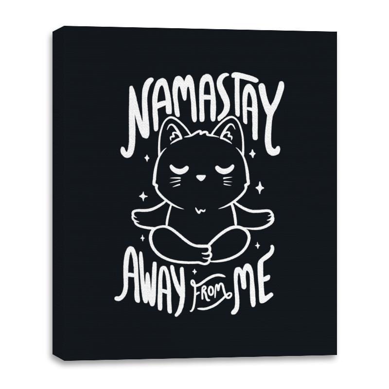 Namastay Away From Me - Canvas Wraps Canvas Wraps RIPT Apparel 16x20 / Black