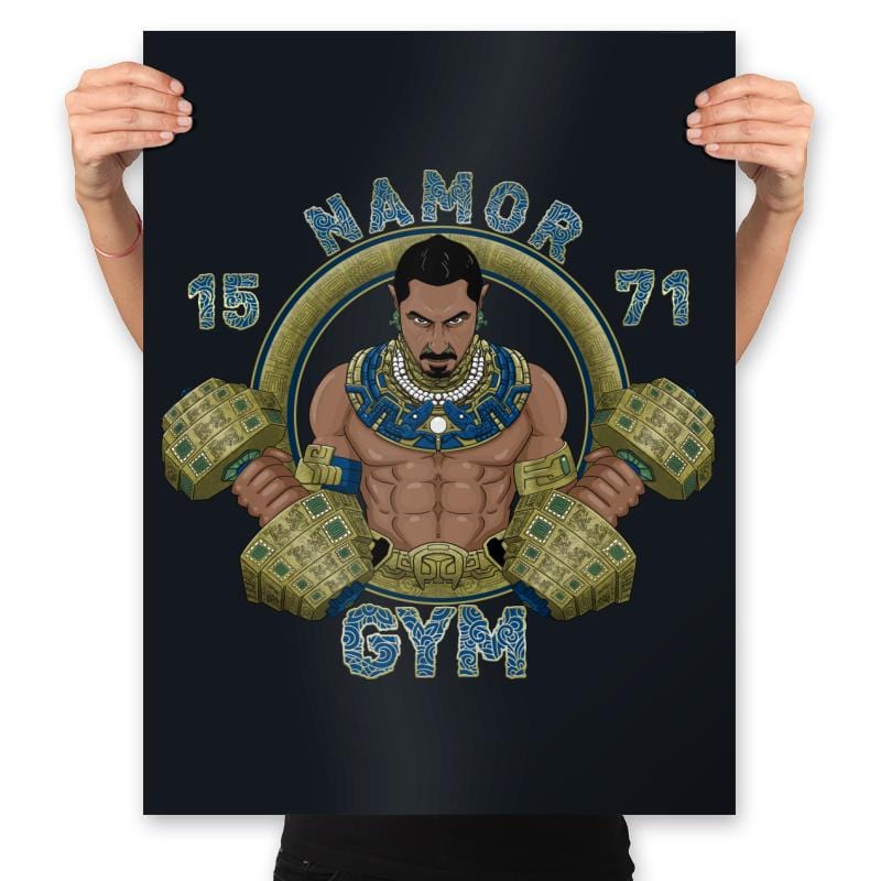 Namor Gym - Prints Posters RIPT Apparel 18x24 / Black