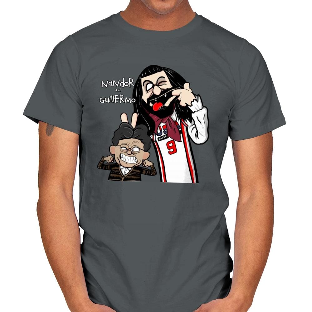 Nandor and Guillermo - Mens T-Shirts RIPT Apparel Small / Charcoal