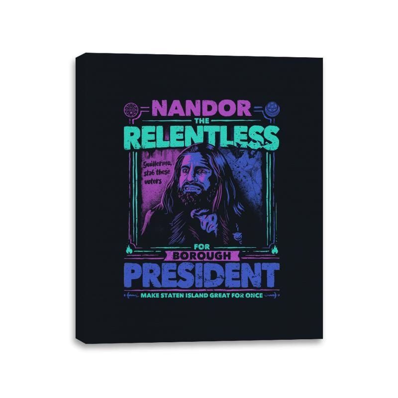 Nandor for Beep - Canvas Wraps Canvas Wraps RIPT Apparel 11x14 / Black