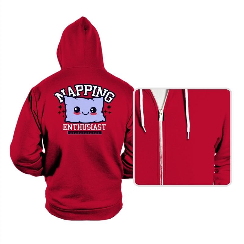 Napping Enthusiast - Hoodies Hoodies RIPT Apparel Small / Red