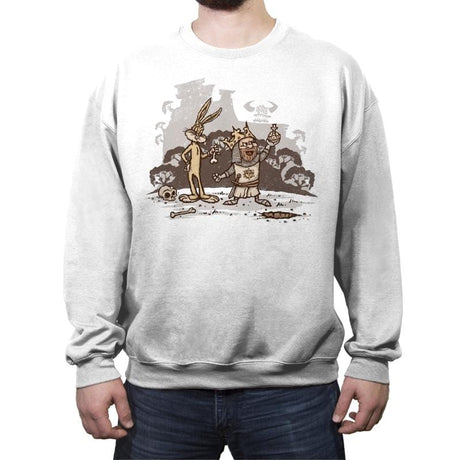 Nasty Killer Wabbit - Crew Neck Sweatshirt Crew Neck Sweatshirt RIPT Apparel Small / White