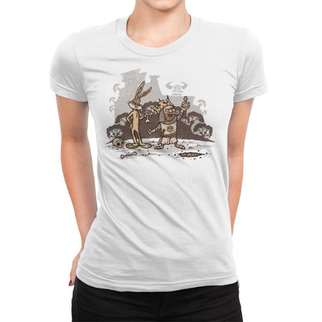 Nasty Killer Wabbit - Womens Premium T-Shirts RIPT Apparel Small / White