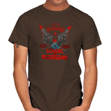 Nat's School for Assassins Exclusive - Mens T-Shirts RIPT Apparel Small / Dark Chocolate