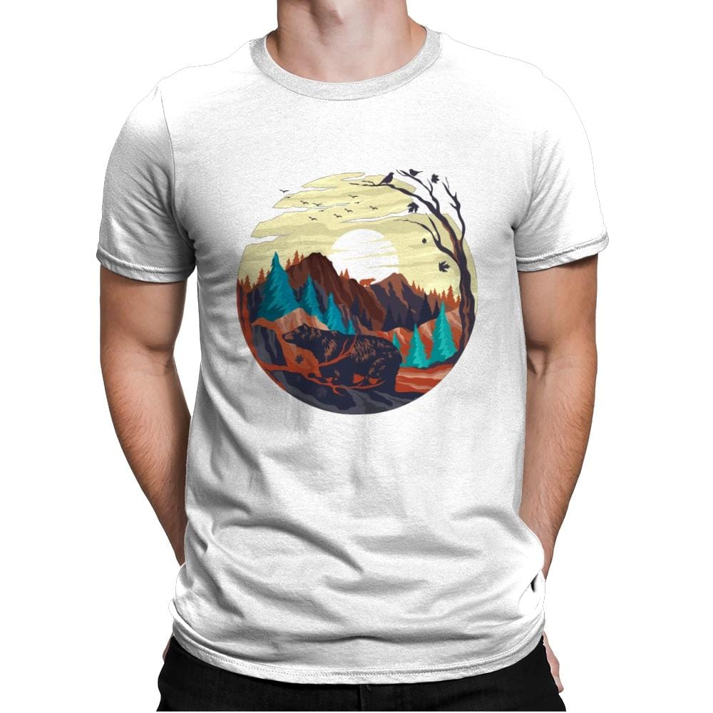 Nature Chill - Mens Premium T-Shirts RIPT Apparel Small / White