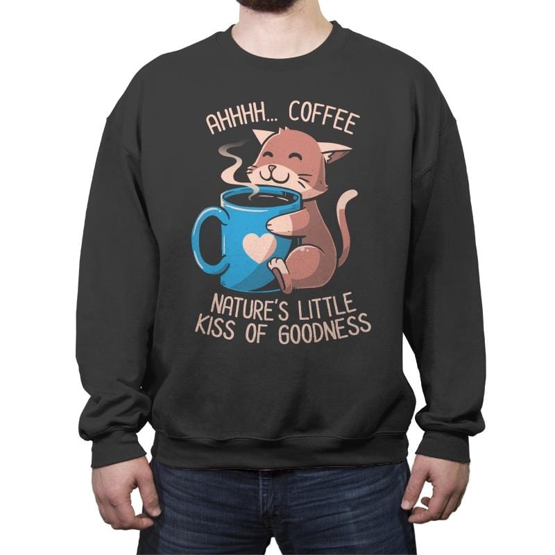 Nature's Little Kiss of Goodness - Crew Neck Sweatshirt Crew Neck Sweatshirt RIPT Apparel Small / Charcoal