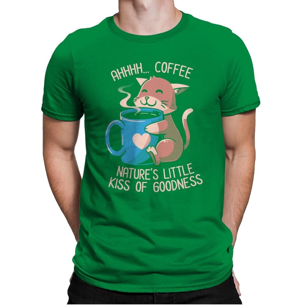 Nature's Little Kiss of Goodness - Mens Premium T-Shirts RIPT Apparel Small / Kelly