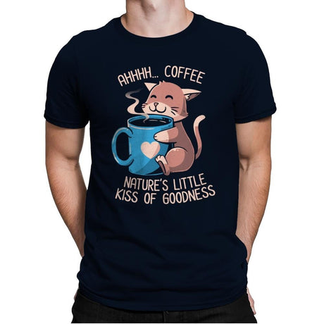Nature's Little Kiss of Goodness - Mens Premium T-Shirts RIPT Apparel Small / Midnight Navy
