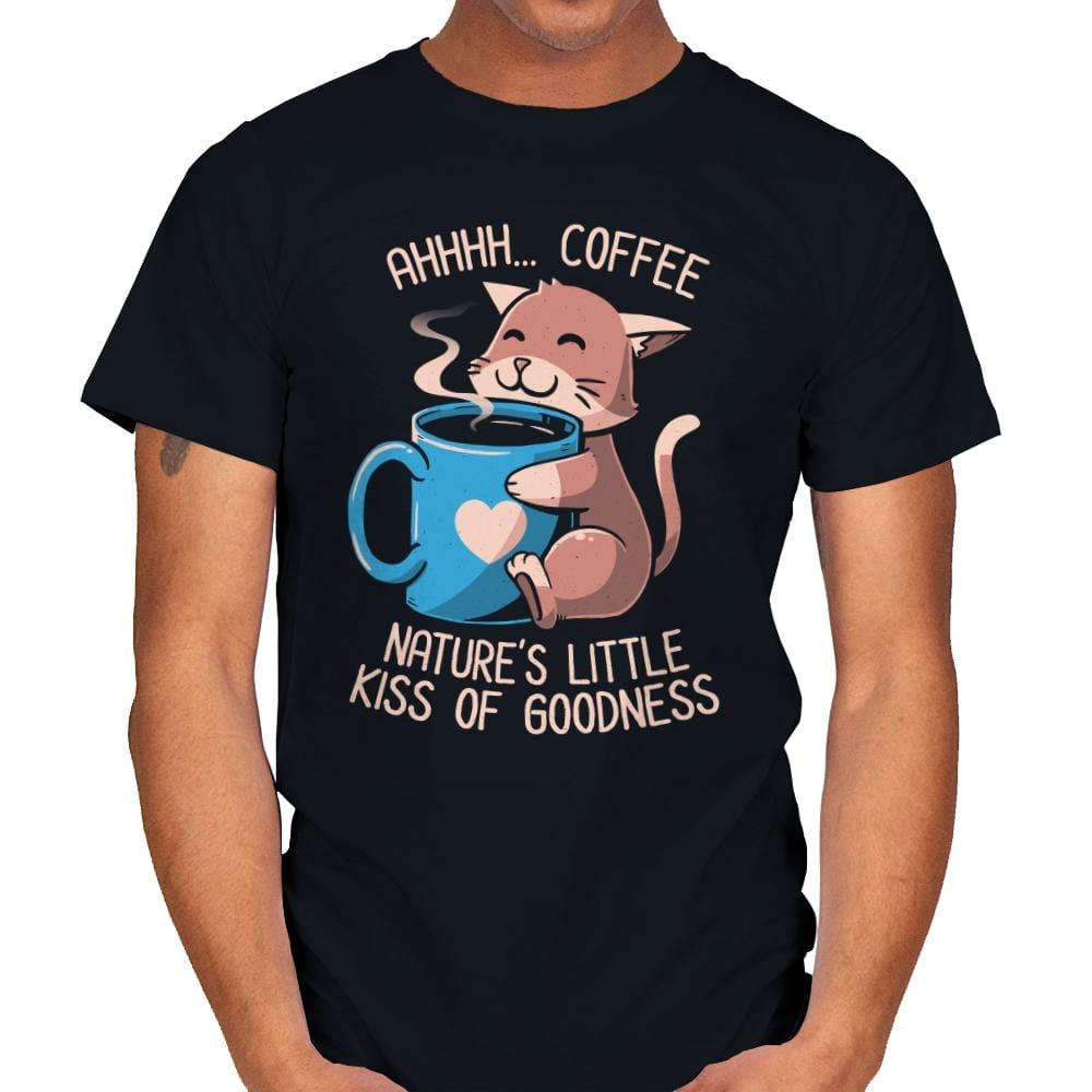 Nature's Little Kiss of Goodness - Mens T-Shirts RIPT Apparel Small / Black