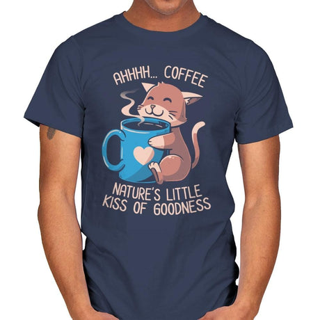 Nature's Little Kiss of Goodness - Mens T-Shirts RIPT Apparel Small / Navy