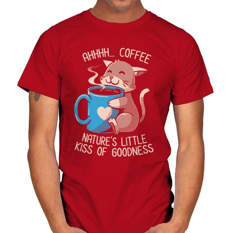 Nature's Little Kiss of Goodness - Mens T-Shirts RIPT Apparel Small / Red