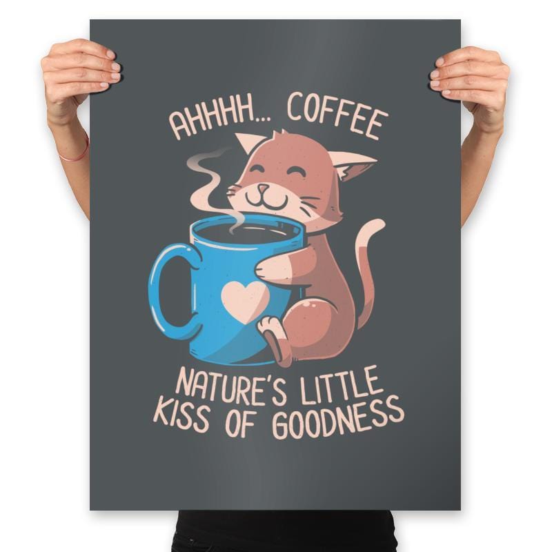 Nature's Little Kiss of Goodness - Prints Posters RIPT Apparel 18x24 / Charcoal