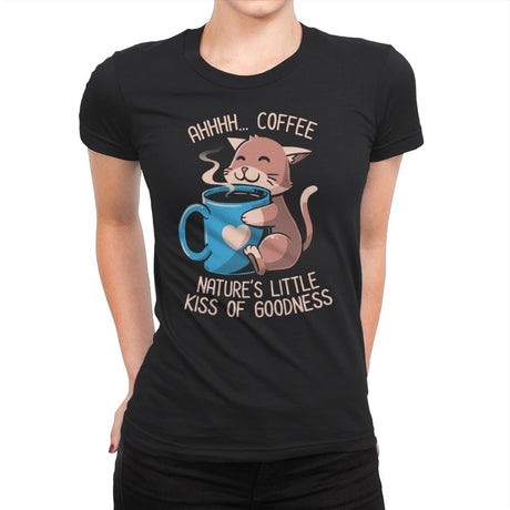 Nature's Little Kiss of Goodness - Womens Premium T-Shirts RIPT Apparel Small / Black