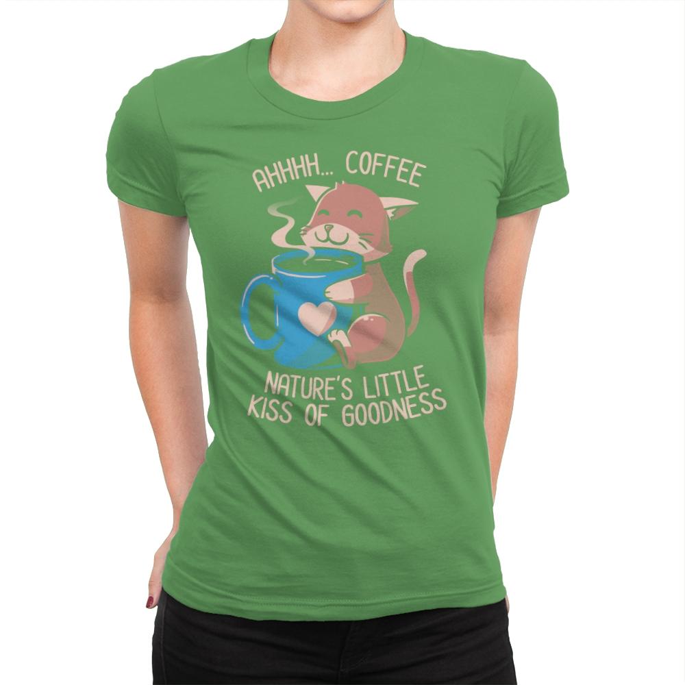 Nature's Little Kiss of Goodness - Womens Premium T-Shirts RIPT Apparel Small / Kelly