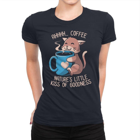 Nature's Little Kiss of Goodness - Womens Premium T-Shirts RIPT Apparel Small / Midnight Navy