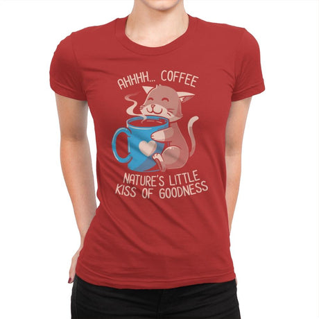 Nature's Little Kiss of Goodness - Womens Premium T-Shirts RIPT Apparel Small / Red