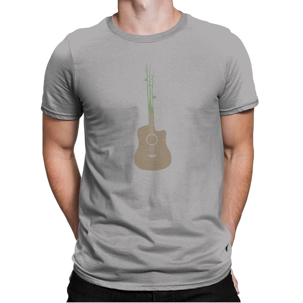 Natures Guitar Exclusive - Mens Premium T-Shirts RIPT Apparel Small / Light Grey
