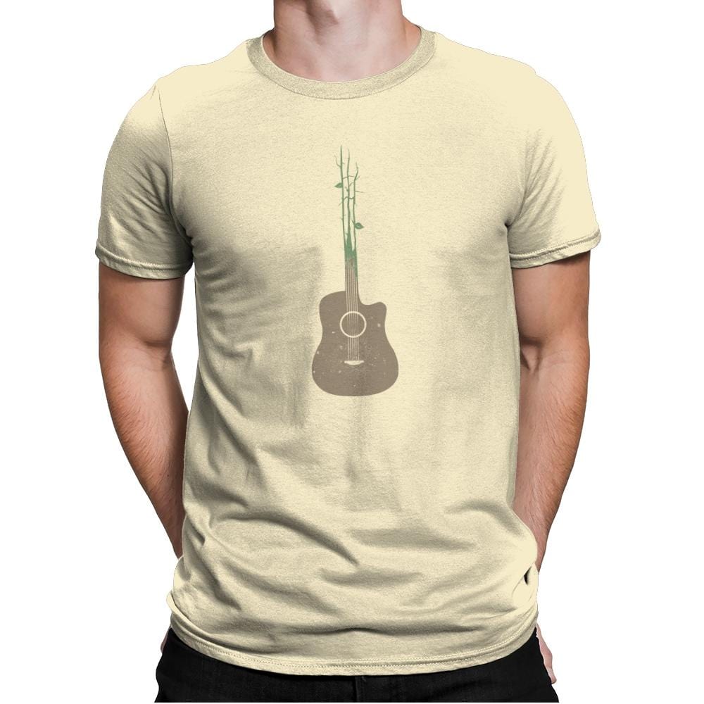 Natures Guitar Exclusive - Mens Premium T-Shirts RIPT Apparel Small / Natural