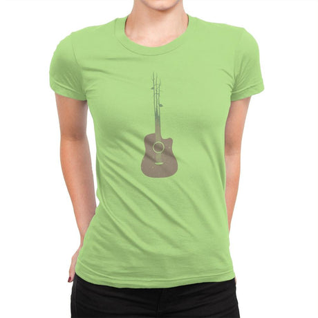 Natures Guitar Exclusive - Womens Premium T-Shirts RIPT Apparel Small / Mint