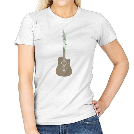 Natures Guitar Exclusive - Womens T-Shirts RIPT Apparel Small / White