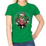 Naughty Grinch - Womens T-Shirts RIPT Apparel Small / Irish Green